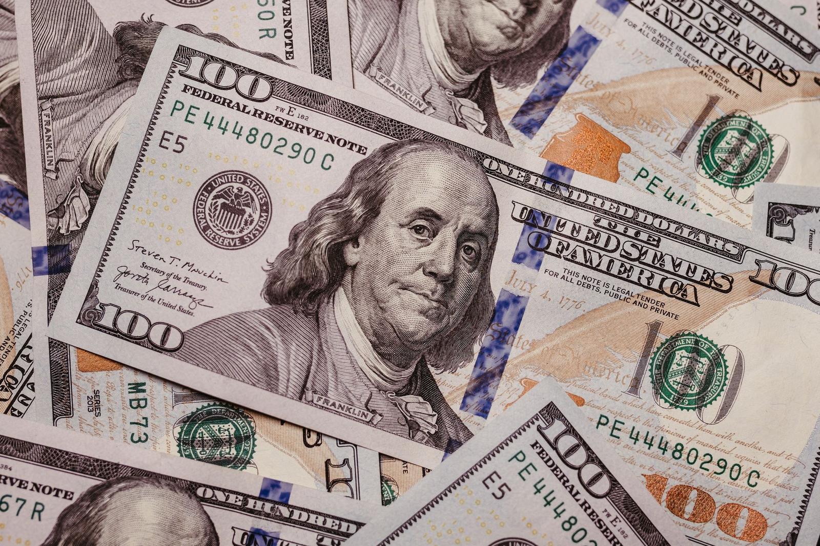 Dollar Banknotes in Close Up